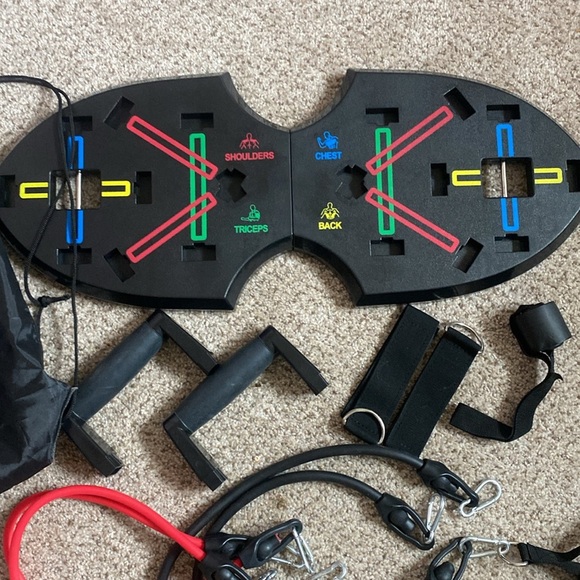 Black Foldable Pushup Board - Picture 3 of 4